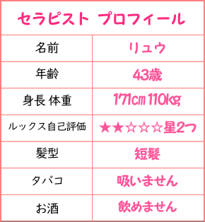 新宿店セラピストのプロフィール